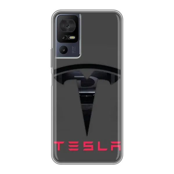 Чехол с рисунком «Logo TESLA» для TCL 40 SE Чехол с рисунком «Logo TESLA» для TCL 40 SE