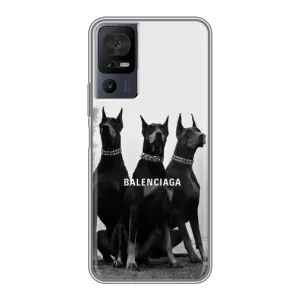 Чохол ДОБЕРМАН  для TCL 40 SE (Три добермана)