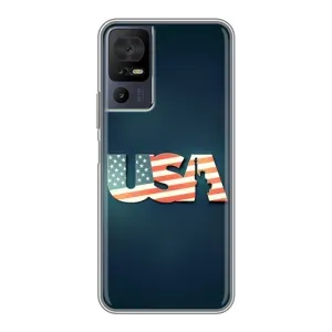 Чехол Флаг USA для TCL 40 SE (USA)