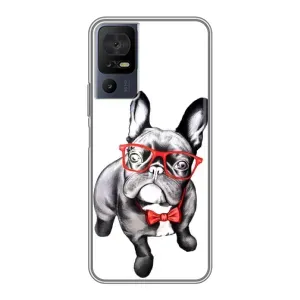 Бампер для TCL 40 SE з картинкою "Песики" (В окулярах)