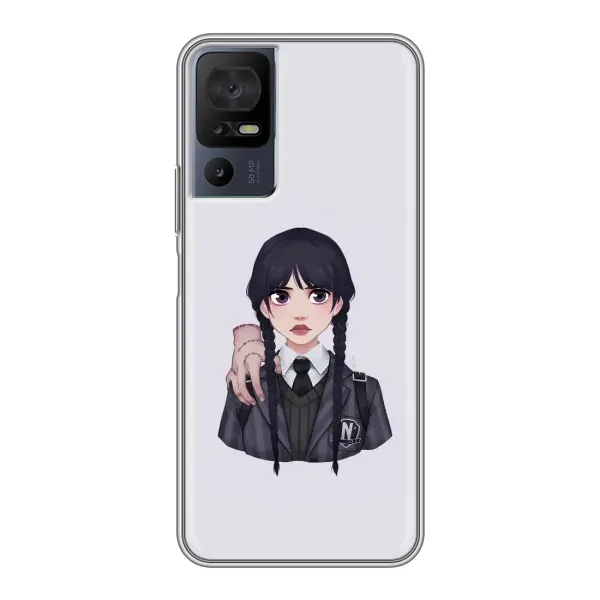 Чехол с рисунком «Вещь Венсдей» для TCL 40 SE