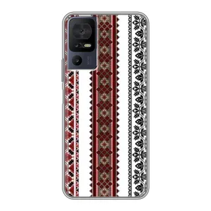 Силиконовый Чехол на TCL 40 SE с картинкой Вышиванки (Вышиваночки)
