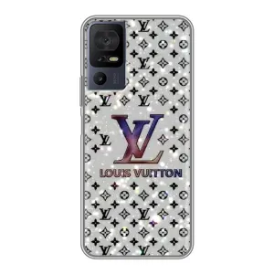 Чехол Стиль Louis Vuitton на TCL 40 SE (Яркий LV)