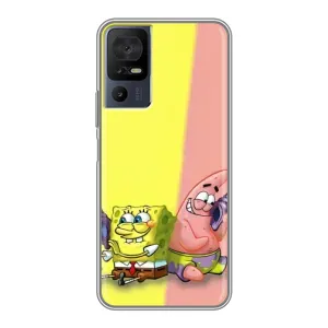 Чехлы с Патриком на TCL 40 SE (Звонок)
