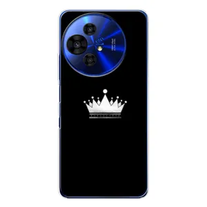 Чохол (Корона на чорному фоні) для TCL 50 НxtPaper (Біла корона)