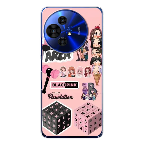 Чехол с рисунком «BLACK PINK коллаж» для TCL 50 NxtPaper Чехол с рисунком «BLACK PINK коллаж» для TCL 50 NxtPaper