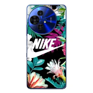 Силіконовый Чохол на TCL 50 NxtPaper з картинкою НАЙК (Квітковий Nike)