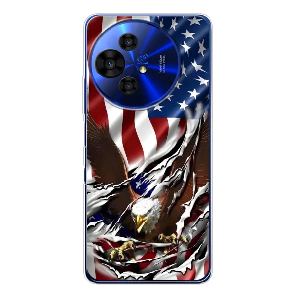 Чехол с рисунком «Флаг USA» для TCL 50 NxtPaper Чехол с рисунком «Флаг USA» для TCL 50 NxtPaper