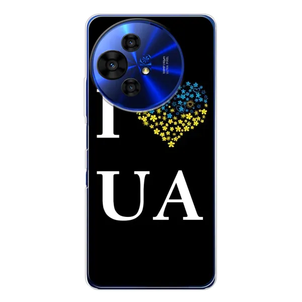Чехол с рисунком «I Love UA» для TCL 50 NxtPaper Чехол с рисунком «I Love UA» для TCL 50 NxtPaper