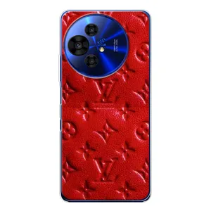 Текстурний Чохол Louis Vuitton для TCL 50 НxtPaper (Червоний ЛВ)
