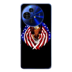 Чехол Флаг USA для TCL 50 NxtPaper (Крылья США)