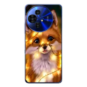 Чохол з Лисичкою для TCL 50 NxtPaper (Новорічне лисеня)