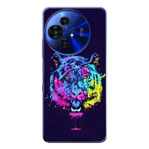 Силиконовый бампер с картинкой животных для TCL 50 NxtPaper (Тигр-Арт)