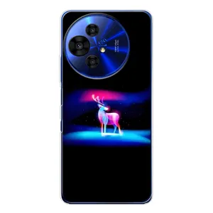 Силиконовый бампер с картинкой животных для TCL 50 NxtPaper (Яркий олень)