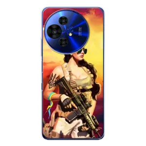 ЗСУ Чехлы (TPU) для TCL 50 NxtPaper (Женщина солдат)