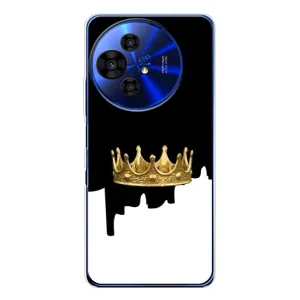 Чохол (Корона на чорному фоні) для TCL 50 НxtPaper (Золота корона)