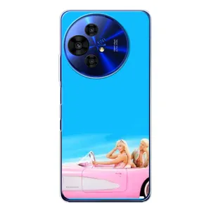 Силиконовый Чехол Барби Фильм на TCL 50 Pro NxtPaper (Барби и Кен)