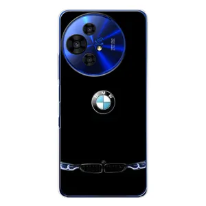 Силиконовый бампер с картинкой машины на TCL 50 Pro NxtPaper (Черный BMW)