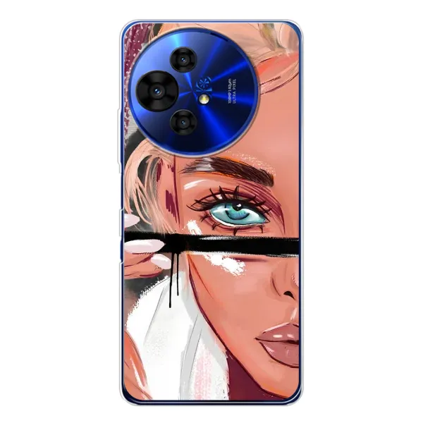Чехол с рисунком «Девушка и ресницы» для TCL 50 Pro NxtPaper Чехол с рисунком «Девушка и ресницы» для TCL 50 Pro NxtPaper