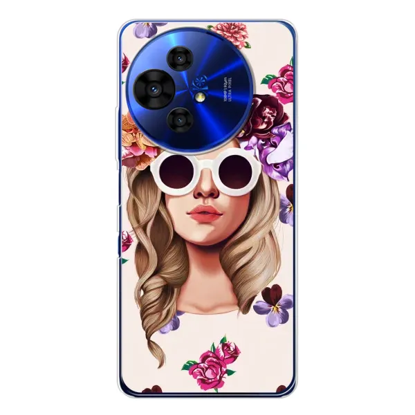 Чехол с рисунком «Девушка в очках» для TCL 50 Pro NxtPaper Чехол с рисунком «Девушка в очках» для TCL 50 Pro NxtPaper