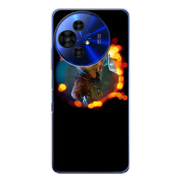 Чехол с рисунком «Енот Ракета» для TCL 50 Pro NxtPaper