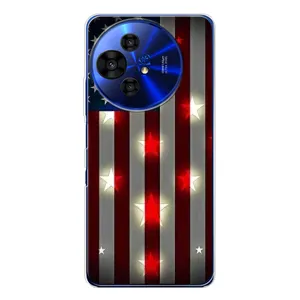 Чохол Прапор USA для TCL 50 Pro NxtPaper (Прапор США 2)