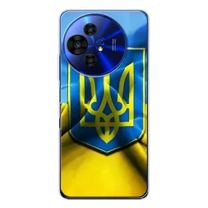 Чохол з картинкою (Патріотичний ГЕРБ) на TCL 50 Pro NxtPaper (Герб і Прапор України)