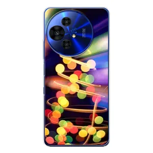 Чехол Новогодняя Елка на TCL 50 Pro NxtPaper (Гирлянды)