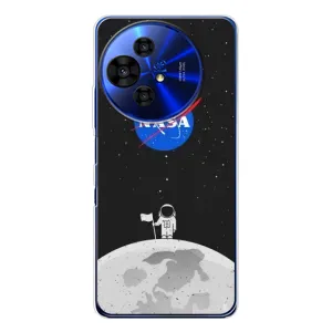 Силиконовый бампер с принтом "Наса" на TCL 50 Pro NxtPaper (Космонавт NASA)
