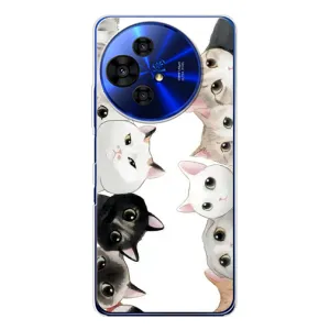 Силіконовий чохол з котиком для TCL 50 Pro NxtPaper (Коти)