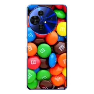 Чехол с изображением вкусной еды для TCL 50 Pro NxtPaper (Разноцветные M&M'S)
