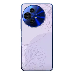 Чохол квітковий дизайн для TCL 50 Pro NxtPaper (Монстера фіолетова)