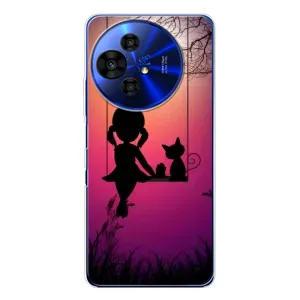 Дівчачий Чохол для TCL 50 Pro NxtPaper (На гойдалці)