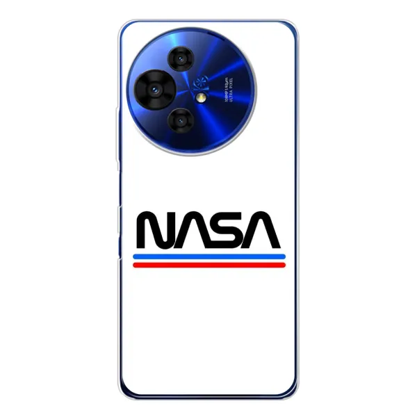 Чехол с рисунком «NASA на белом фоне» для TCL 50 Pro NxtPaper Чехол с рисунком «NASA на белом фоне» для TCL 50 Pro NxtPaper