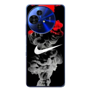 Силиконовый Чехол на TCL 50 Pro NxtPaper с картинкой Nike (Nike дым)