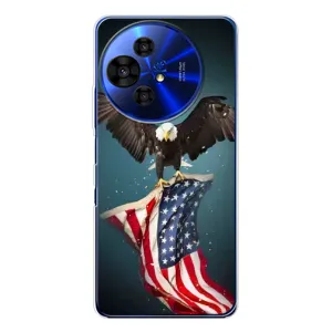 Чохол Прапор USA для TCL 50 Pro NxtPaper (Орел і прапор)