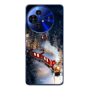 Силиконовый бампер на рождество для TCL 50 Pro NxtPaper (Поезд)