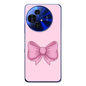 Чехол банты для TCL 50 Pro NxtPaper (Розовый бантик)