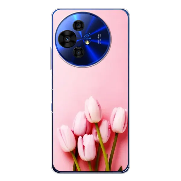 Чехол с рисунком «Розовые тюльпаны» для TCL 50 Pro NxtPaper Чехол с рисунком «Розовые тюльпаны» для TCL 50 Pro NxtPaper