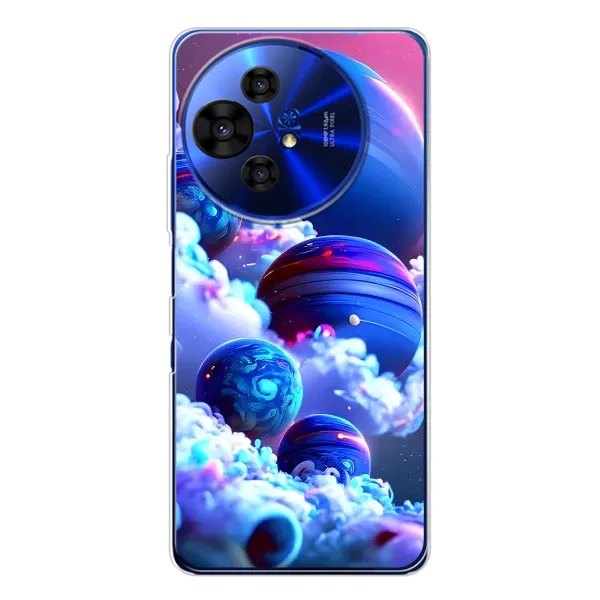 Чехол с рисунком «Синие планеты» для TCL 50 Pro NxtPaper Чехол с рисунком «Синие планеты» для TCL 50 Pro NxtPaper