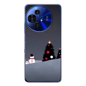 Чехлы на Новый Год TCL 50 Pro NxtPaper (Снеговички)