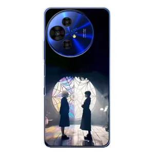 Чехлы с принтом Уэнсдей на TCL 50 Pro NxtPaper (Уэнсдей и Энди)