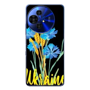 Чехол на TCL 50 Pro NxtPaper Украинский дизайн (Ukraine в цветочках)