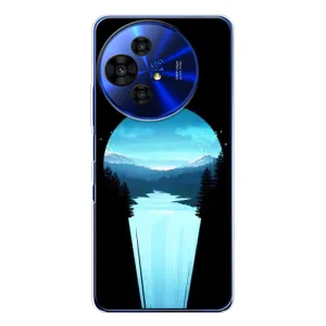 Летний Чехол на TCL 50 Pro NxtPaper (Синий Водопад)