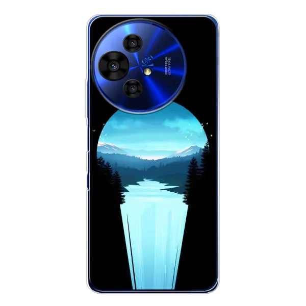 Чехол с рисунком «Синий Водопад» для TCL 50 Pro NxtPaper Чехол с рисунком «Синий Водопад» для TCL 50 Pro NxtPaper