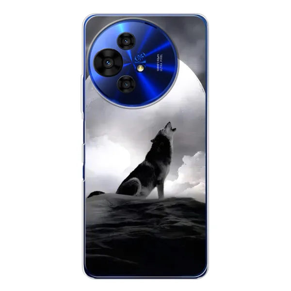 Чехол с рисунком «Волк и луна» для TCL 50 Pro NxtPaper Чехол с рисунком «Волк и луна» для TCL 50 Pro NxtPaper