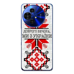 Силиконовый Чехол на TCL 50 Pro NxtPaper (Вышиванка Доброго вечера)