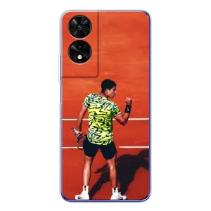 Чехлы с принтом Спортивная тематика для TCL 505 (Алькарас Теннисист)