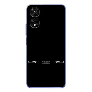 Силиконовый бампер с картинкой машины на TCL 505 (Силует Audi)