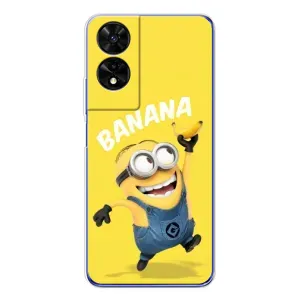 Мультяшный принт на Чехол для ТКЛ 505 (Banana)